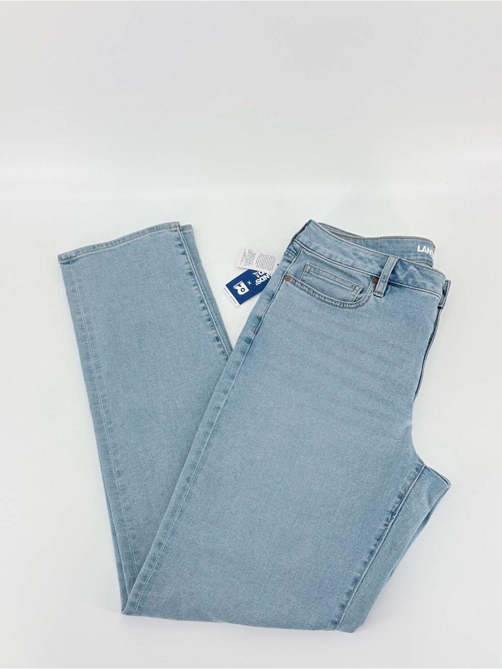 Lands’End Recover New Women’s 10 Tall High Rise Straight Leg Jean